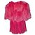 Dolce & Gabbana, bolero de piel de zorro en rosa - vista 2