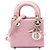 Dior Micro Borsa Lady Dior in Vernice Rosa