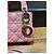 Dior Micro Borsa Lady Dior in Vernice Rosa - vista 15