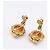 Timeless Orecchini a clip rotondi Chanel Coco Mark in Oro D'oro - vista 5