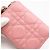 Christian Dior Cannage Lammfell-Münzbeutel Pink - Ansicht 4