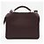 Borsa in pelle Fendi Peekaboo I.U. Small Bordò - vista 2