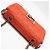 Sac Baguette Fendi en toile et cuir avec chaîne midi et double bandoulière Orange - vue 9