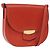 Céline Celine Trotteur Messenger in pelle di vitello Medium Arancione