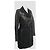 Abrigo Biker BCBG Max Azria Johnna Cuero y Lana Negro - vista 2