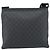 Gucci Vintage Flat Messenger GG Canvas et cuir Small Noir - vue 2