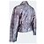 Versus Versace Leder Bikerjacke Metallic Silber Taupe IT 42 Braun Golden Bronze - Ansicht 4