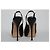 Gucci Décolleté Slingback Peep-Toe in Vernice Nera Nero - vista 3