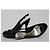 Gucci Décolleté Slingback Peep-Toe in Vernice Nera Nero - vista 4