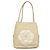 Tote Chanel Camellia in pelle Beige - vista 2
