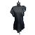 Mini abito nero con volant Alexander McQueen