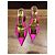 Valentino Garavani Mule Onestud in vernice rosa - vista 13