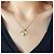 Autre Marque Collana con pendente bombato in argento sterling placcato oro D'oro - vista 7