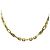 Autre Marque Collana a Catena Figaro in Argento 925 Placcata Oro D'oro