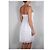 Autre Marque Blugirl Blumarine Vestido palabra de honor de encaje blanco - vista 6