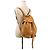 Loewe Leather Drawstring Backpack Brown Camel - view 2