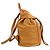Loewe Leather Drawstring Backpack Brown Camel - view 4