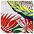 Hermès FASCIA HERMES Carre 90 Mythiques Phoenix in seta Bianco Multicolore  - vista 10
