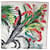 Hermès FASCIA HERMES Carre 90 Mythiques Phoenix in seta Bianco Multicolore  - vista 3