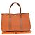 Hermès Hermes Garden Party Toile e Pelle Arancione