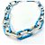Collana a catena in argento 925 Bottega Veneta Blu - vista 3