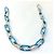 Collana a catena in argento 925 Bottega Veneta Blu - vista 4