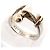 Tiffany & Co. Vintage Hook & Eye Ring Silber Golden - Ansicht 2