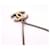 Collana Chanel Coco Mark Argento Bianco sporco  - vista 4
