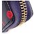 Cartera larga con cremallera redonda Gucci Polka Dot Horsebit Roja Azul marino - vista 10