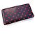 Cartera larga con cremallera redonda Gucci Polka Dot Horsebit Roja Azul marino - vista 2