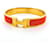 Hermès Bracciale rigido in smalto HERMES Clic Clac PM D'oro Arancione  - vista 2