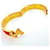 Hermès Bracciale rigido in smalto HERMES Clic Clac PM D'oro Arancione  - vista 5