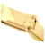 Hermès Bracciale rigido in smalto HERMES Clic Clac PM D'oro Arancione  - vista 6