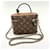 Borsa a tracolla Louis Vuitton Monogram Reverse Vanity Chain Marrone Nero Monogramma - vista 2