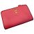 Prada Saffiano Leder Bifold-Geldbörse Rosa Pink