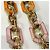 Tracolla per borsa Louis Vuitton Capucines Rosa D'oro Arancione - vista 6