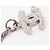 Pendente con catena Chanel Vintage CC Logo argentato Argento - vista 6