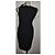 Abito midi in cotone elasticizzato RED Valentino nero - vista 3