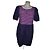 See By Chloé gestreiftes Kleid mit Schleife Pink Dunkelblau