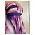 BCBG Max Azria Seiden-Maxikleid trägerlos mit Aquarell-Print Pink Weiß Lila - Ansicht 11