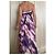 BCBG Max Azria Seiden-Maxikleid trägerlos mit Aquarell-Print Pink Weiß Lila - Ansicht 3