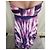BCBG Max Azria Seiden-Maxikleid trägerlos mit Aquarell-Print Pink Weiß Lila - Ansicht 4