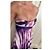 BCBG Max Azria Seiden-Maxikleid trägerlos mit Aquarell-Print Pink Weiß Lila - Ansicht 9