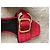 Autre Marque WHAT FOR Red Croc-Effect Leather Flat Sandals - view 4