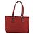 Gucci Vintage Open Tote GG Canvas and leather Medium Rot