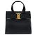 Tote Convertible Vara Bow in pelle Salvatore Ferragamo Small Nero