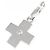 Collana con ciondolo a croce in oro bianco Cartier - vista 2