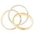 Anello Cartier Trinity in oro rosa bianco e giallo 18K - vista 3
