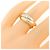 Anello Cartier Trinity in oro rosa bianco e giallo 18K - vista 5