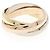 Anello Cartier Trinity in oro bianco rosa e giallo 18K
